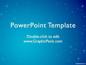 Blue Star Background PowerPoint Template