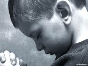 praying boy background