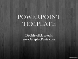 Wood Background PowerPoint Template