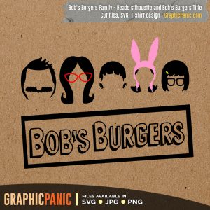 Bob's Burgers Family - Heads silhouette