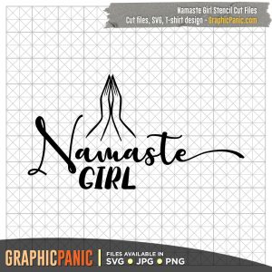 Namaste Girl Stencil