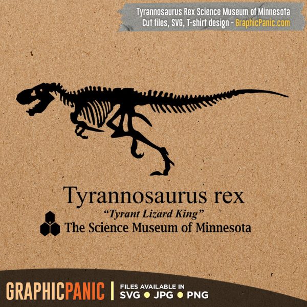 Tyrannosaurus Rex Science Museum of Minnesota SVG