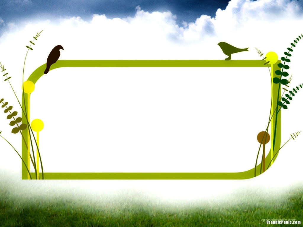 birds with frame powerpoint background