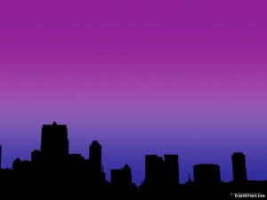 city night silhouette background
