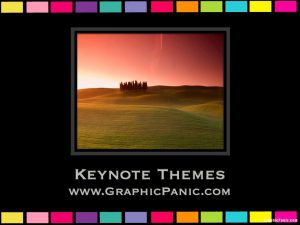 colorful border keynote themes