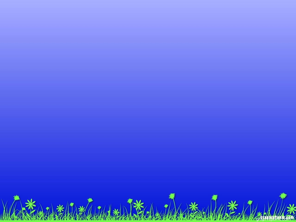 green grass background and blue sky