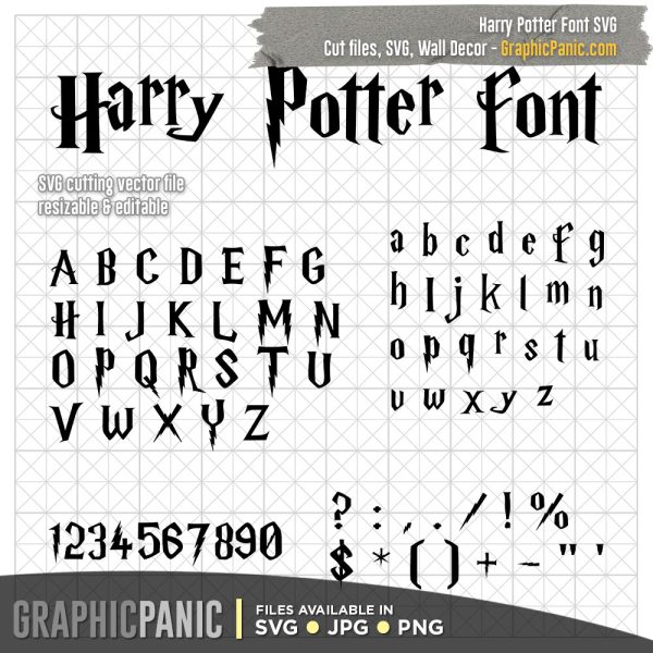 Harry Potter Font SVG