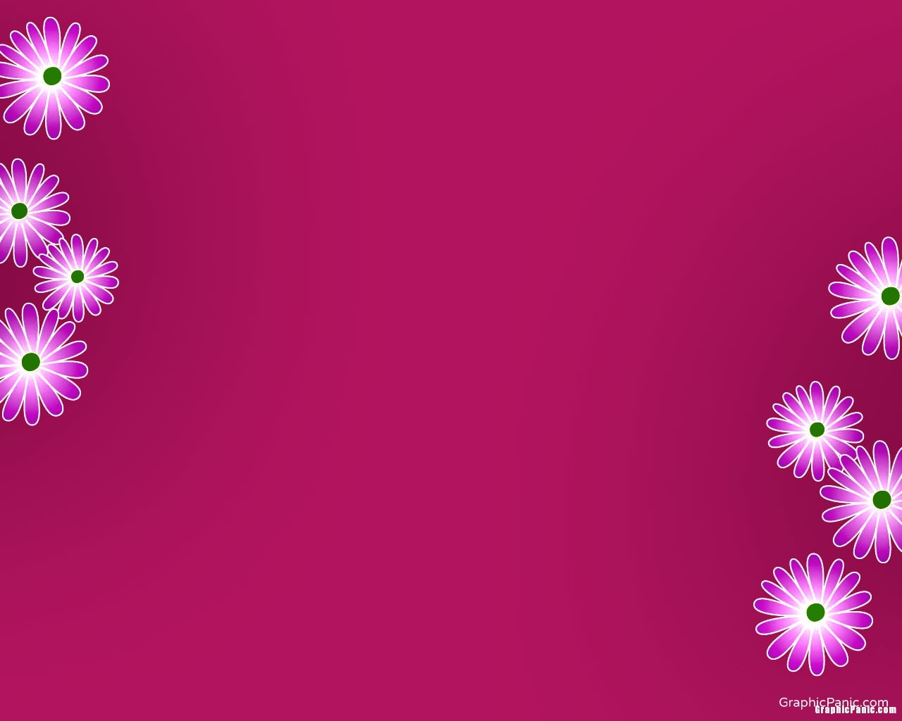 pink flower powerpoint template