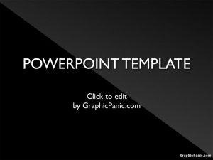 shiny black powerpoint template