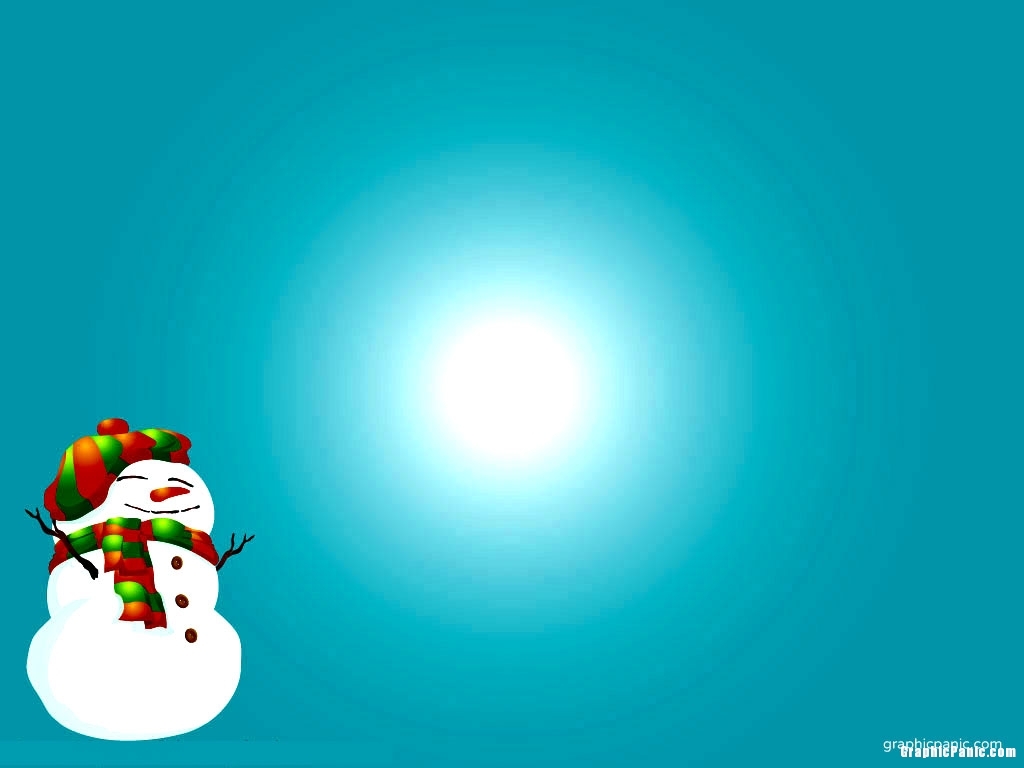 snowman christmas powerpoint background